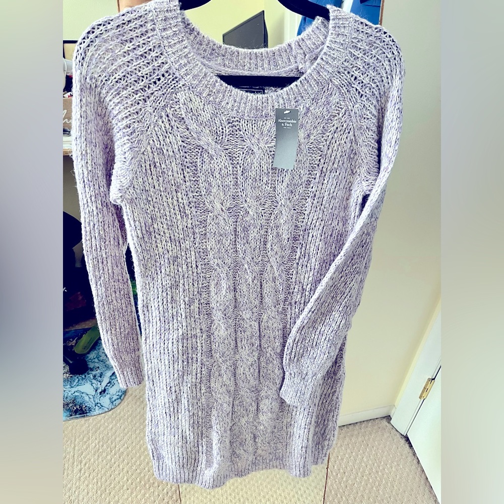 A&F light purple sweater dress
